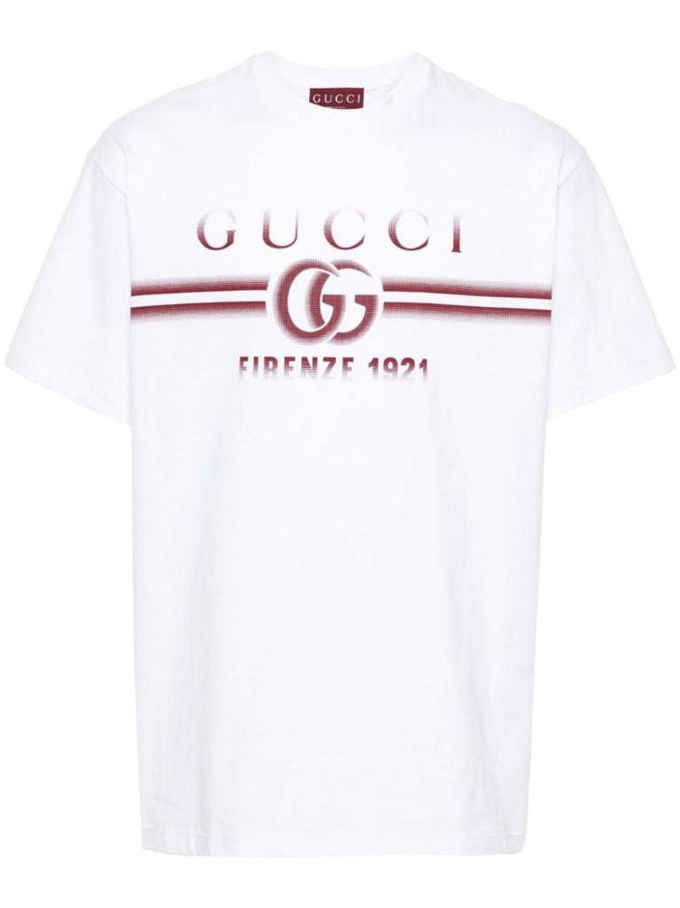White Logo-print Cotton T-shirt