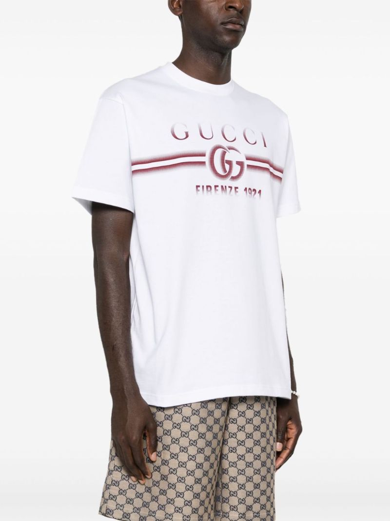White Logo-print Cotton T-shirt