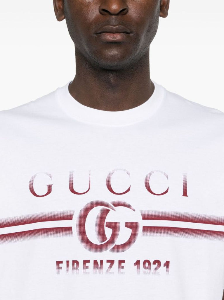 White Logo-print Cotton T-shirt