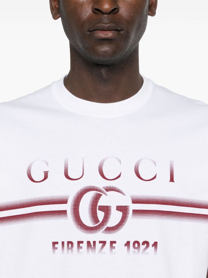White Logo-print Cotton T-shirt