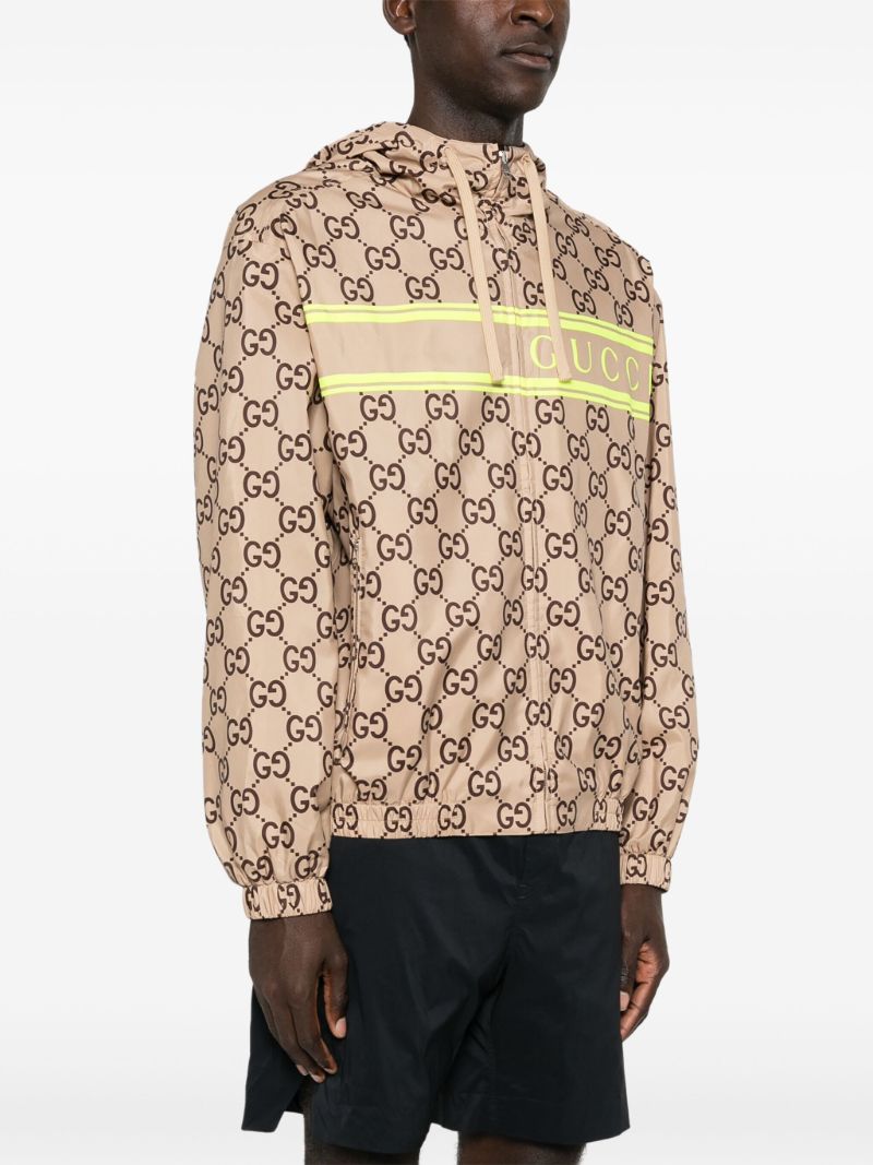 Neutral Gg Hooded Jacket