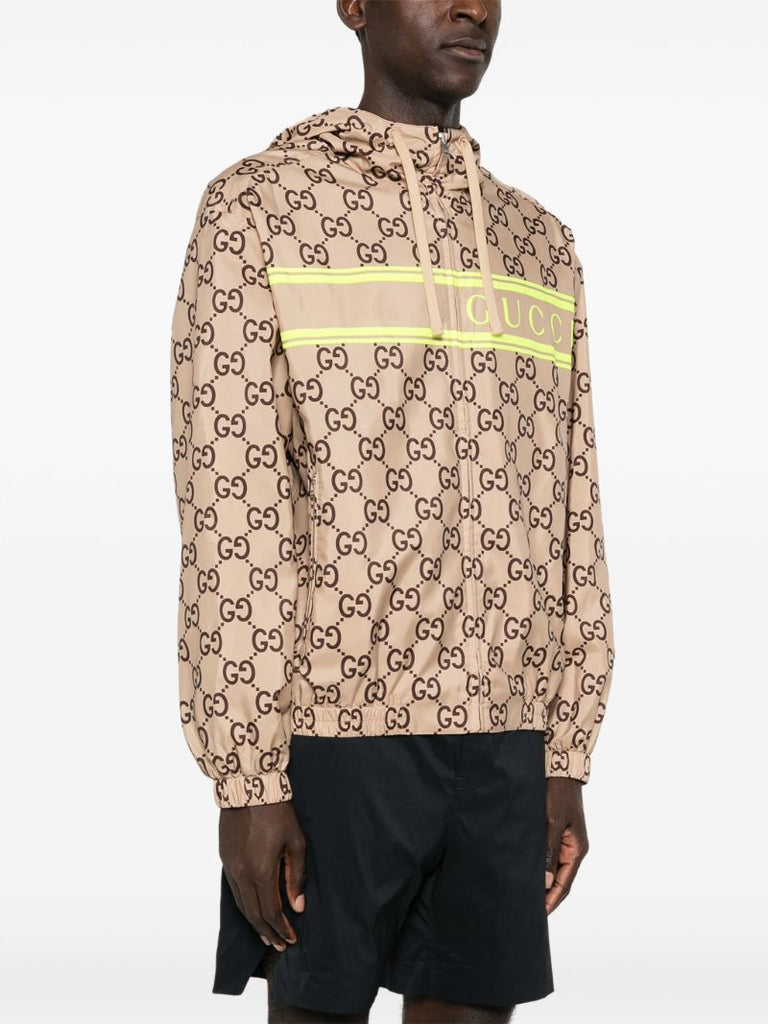 Neutral Gg Hooded Jacket