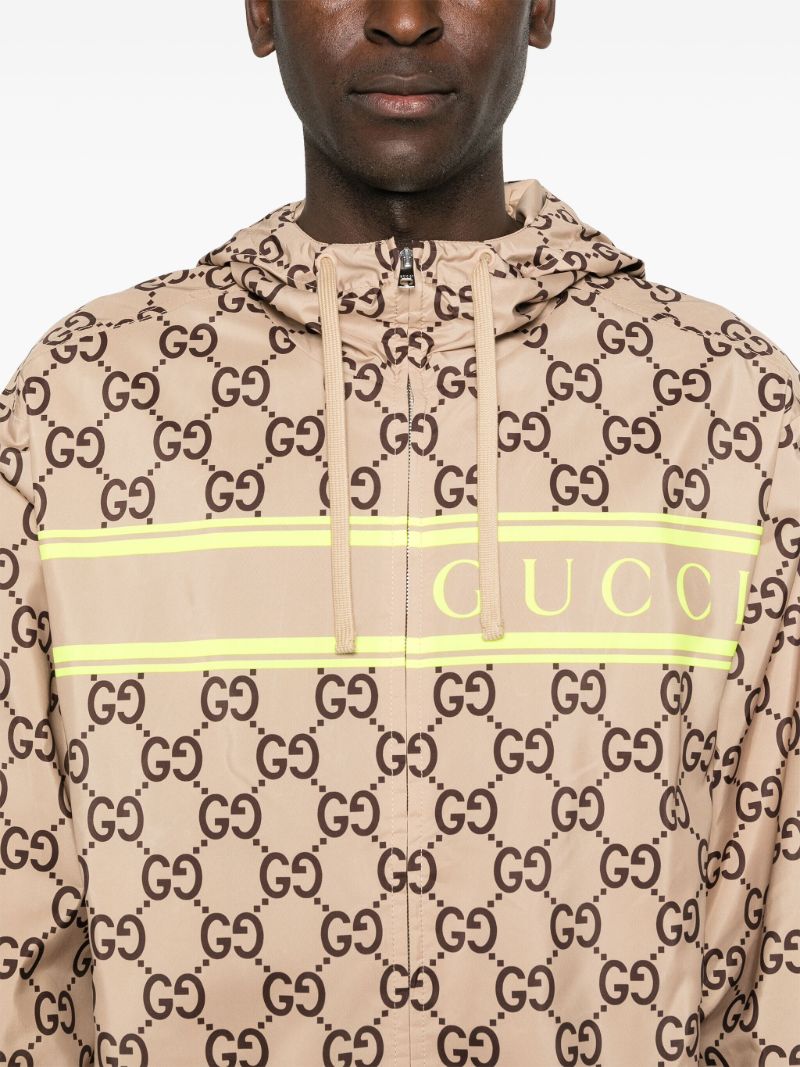 Neutral Gg Hooded Jacket