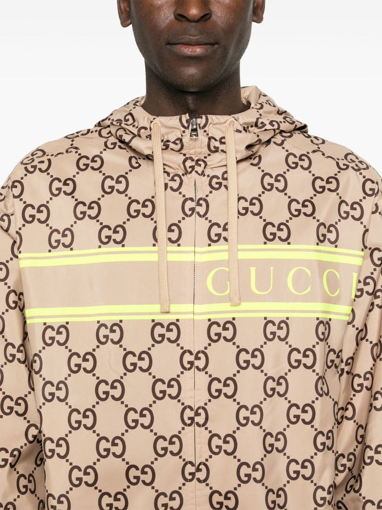 Neutral Gg Hooded Jacket