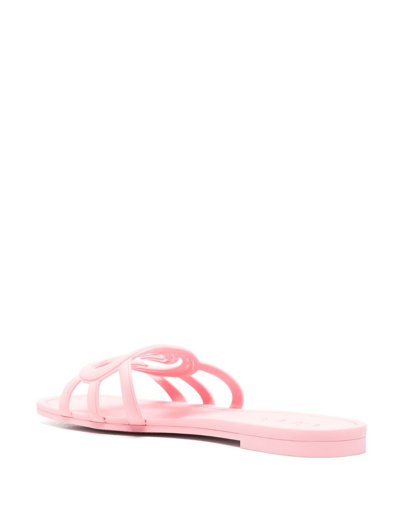 Pink Interlocking G Slides
