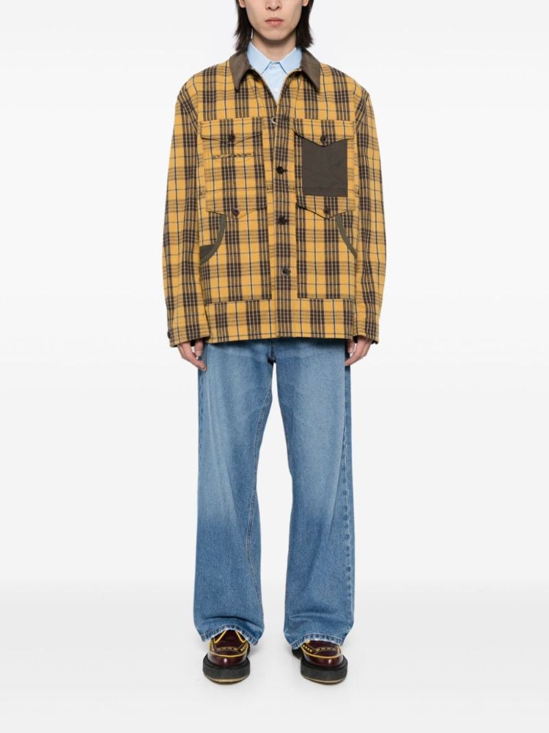 Panelled Plaid Jacket