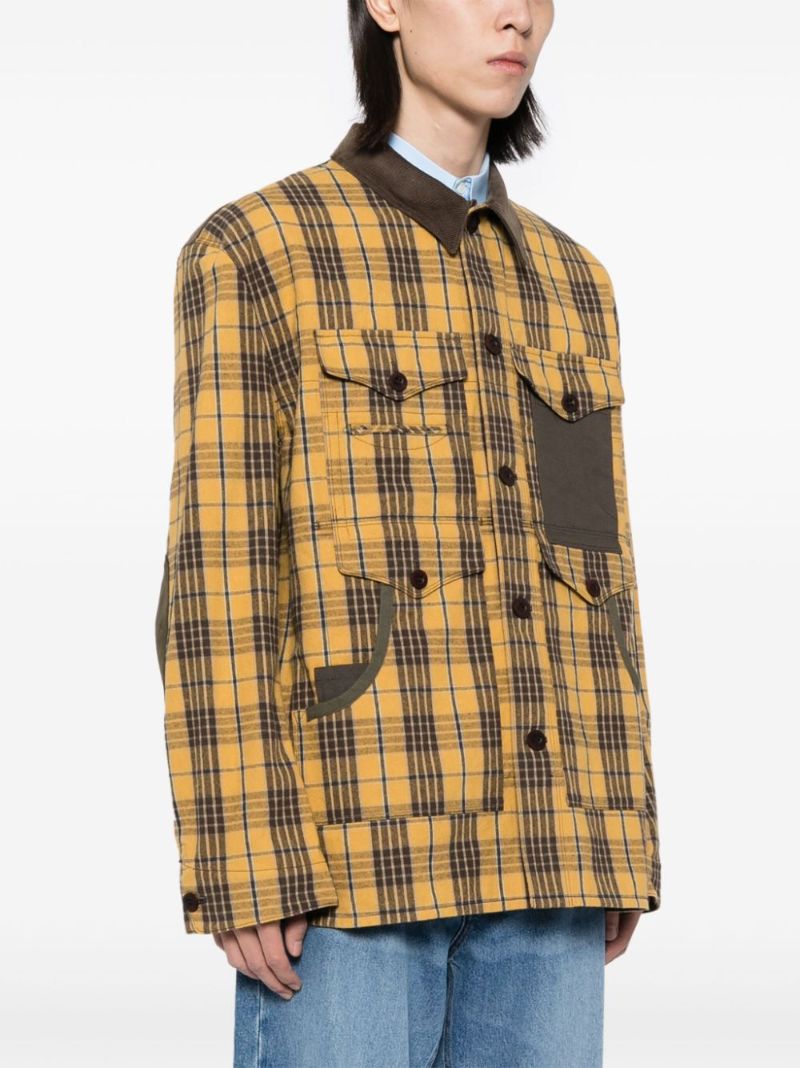 Panelled Plaid Jacket