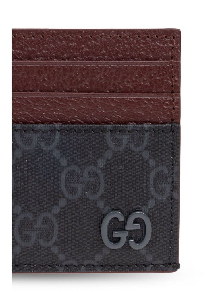 Black Gg Supreme Card Holder