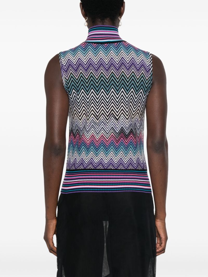 Zig-zag Wool Top