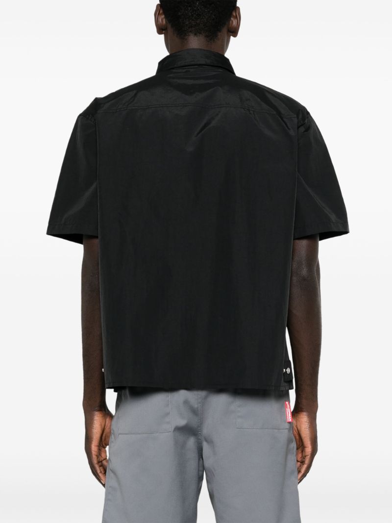 Black Carabiner-embellished Shirt