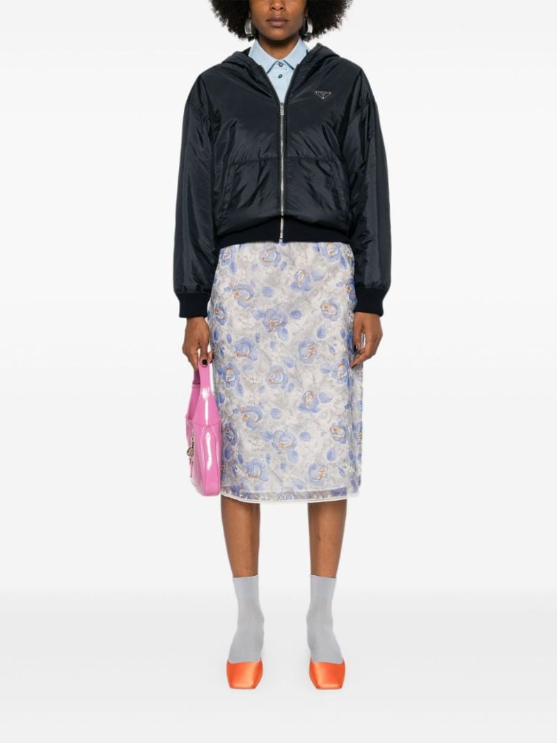 Printed Midi Skirt