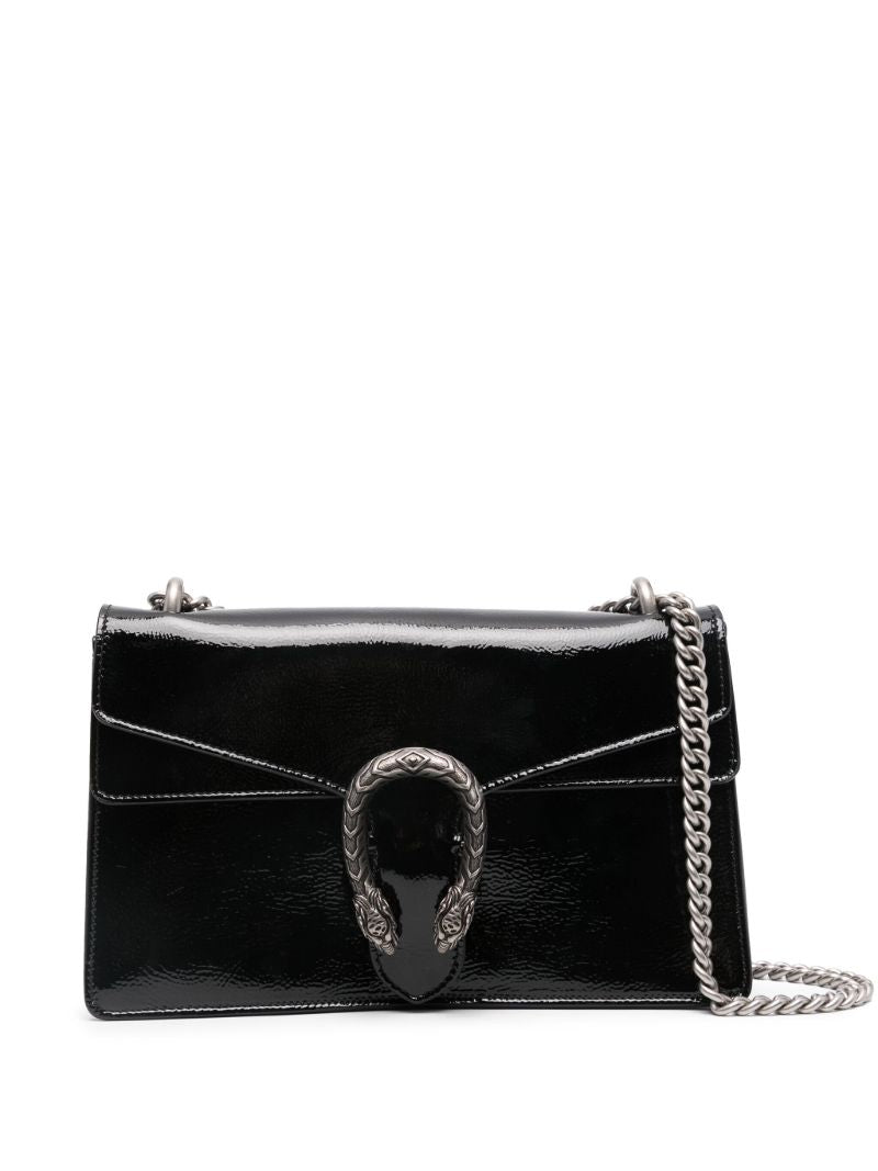 Black Dionysus Small Leather Shoulder Bag