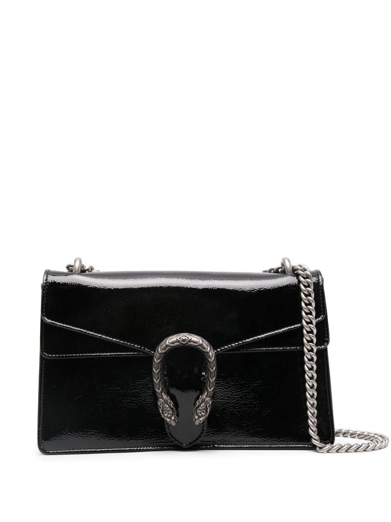 Black Dionysus Small Leather Shoulder Bag