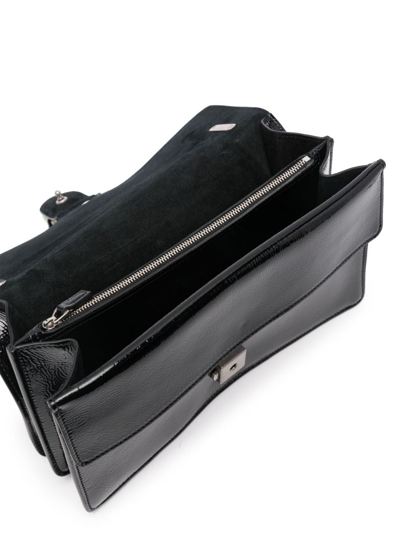Black Dionysus Small Leather Shoulder Bag