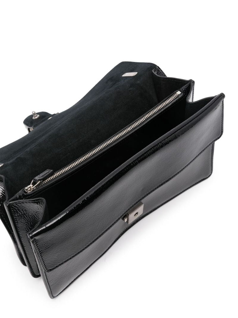 Black Dionysus Small Leather Shoulder Bag
