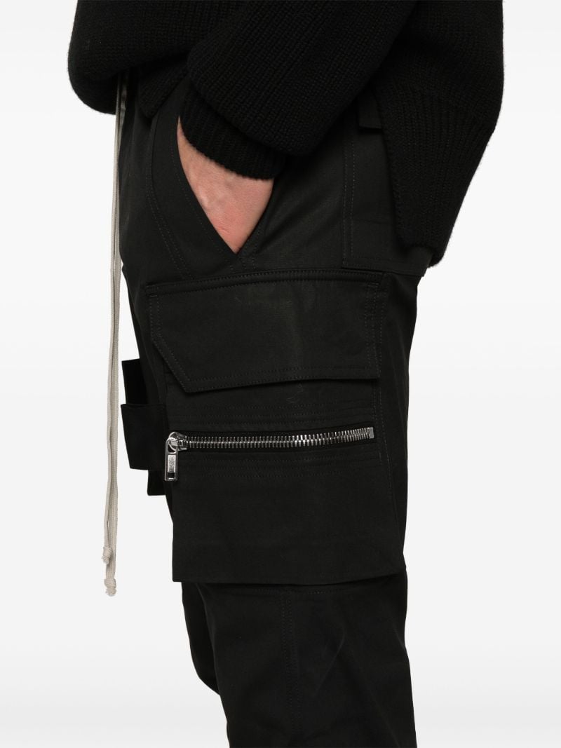 Black Mastodon Cotton Cargo Trousers
