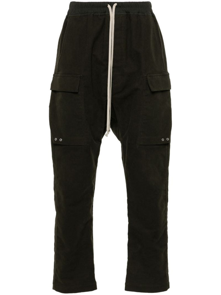 Black Porterville Organic Cotton Cargo Trousers