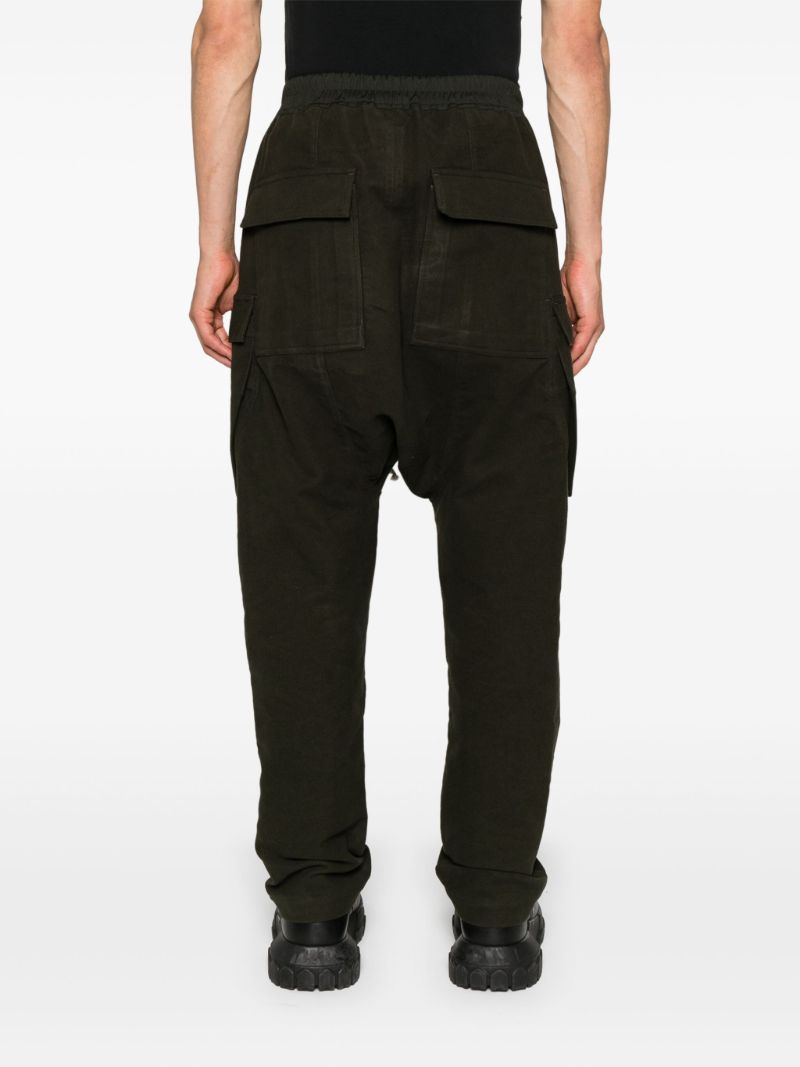 Black Porterville Organic Cotton Cargo Trousers