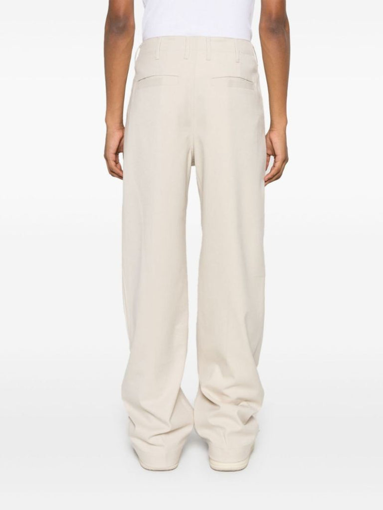 White Straight-leg Trousers
