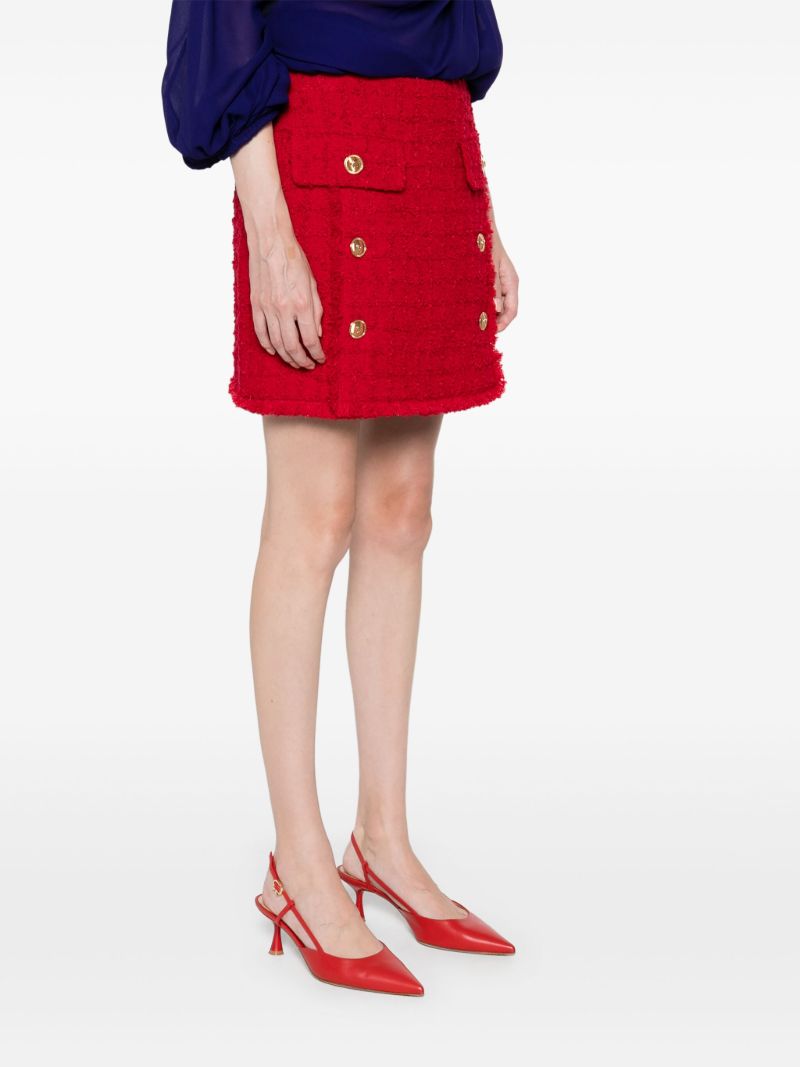 Red BouclÃ_x0083_Â© Skirt