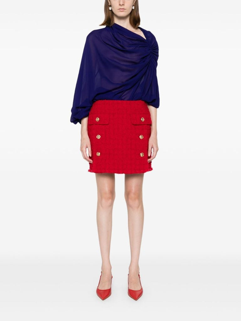 Red BouclÃ_x0083_Â© Skirt