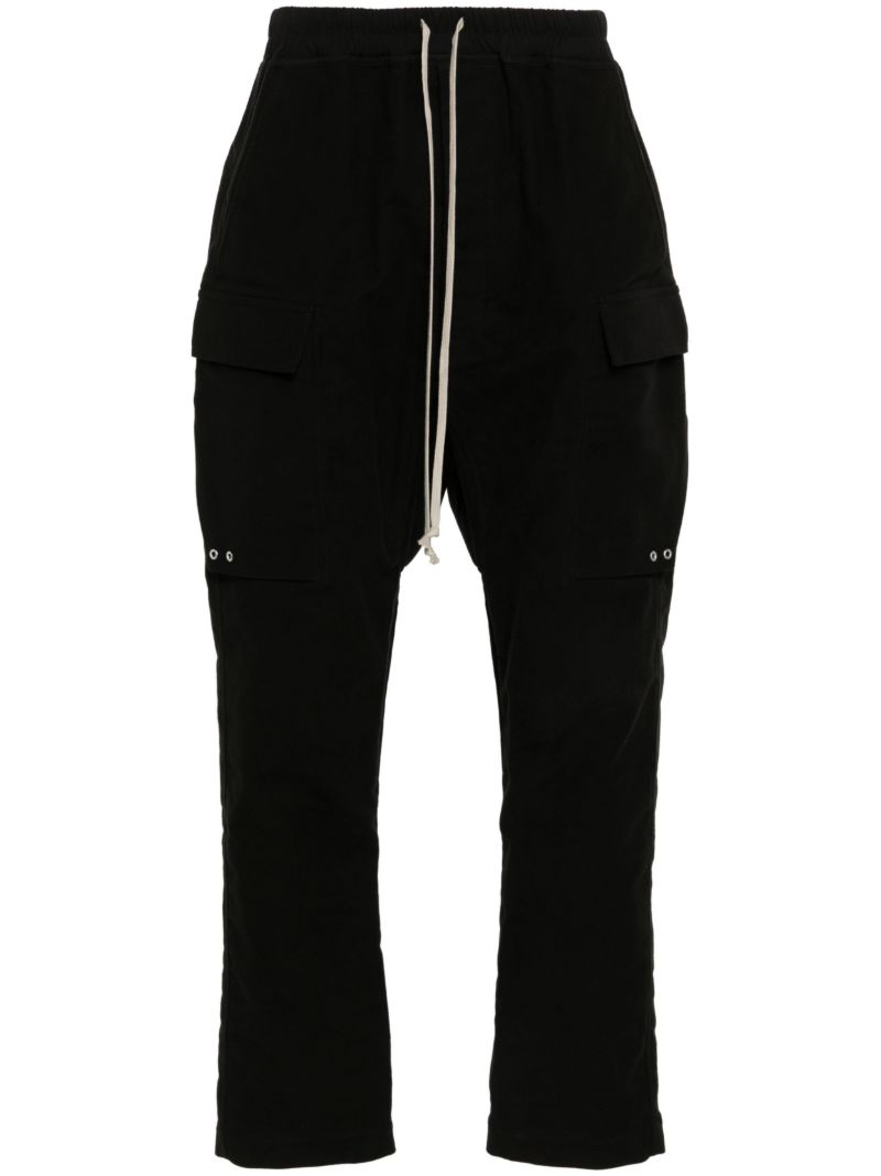 Black Cargo Organic Cotton Trousers