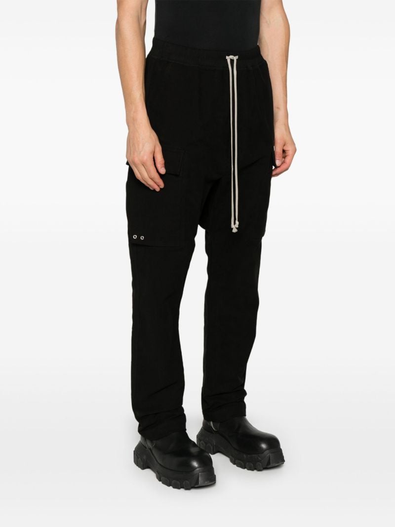 Black Cargo Organic Cotton Trousers