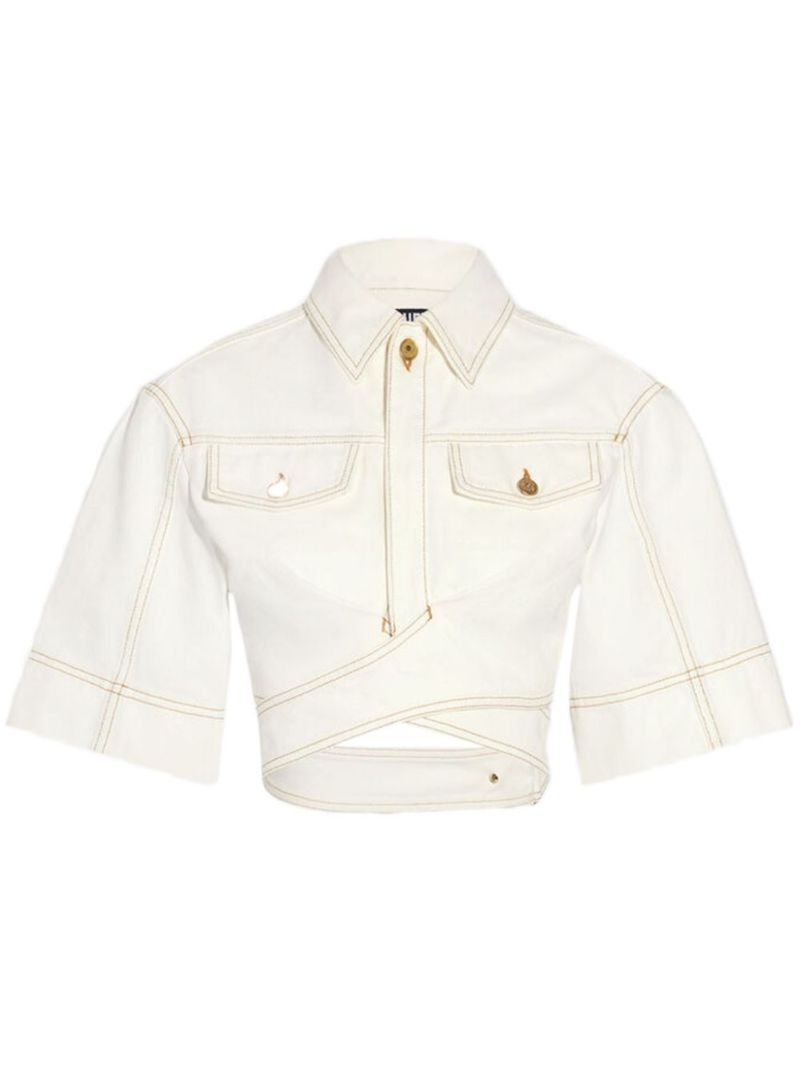De-nÃ_x0083_Â®mes Cropped Shirt