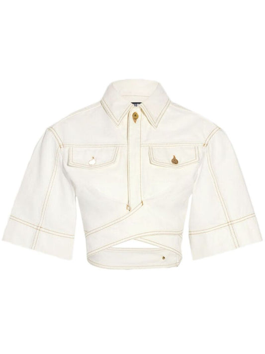 De-nÃ_x0083_Â®mes Cropped Shirt