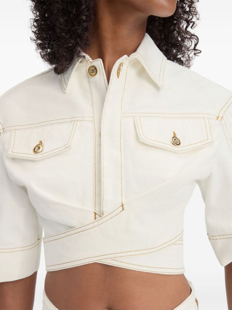 De-nÃ_x0083_Â®mes Cropped Shirt