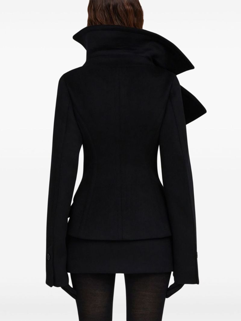 Oversize Lapels Belted Jacket