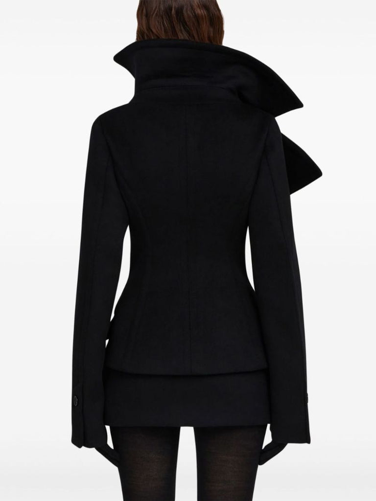 Oversize Lapels Belted Jacket