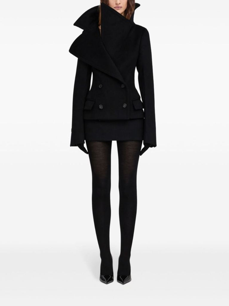 Oversize Lapels Belted Jacket