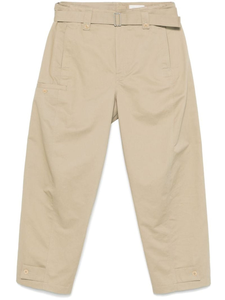 Belted Straight Trousers