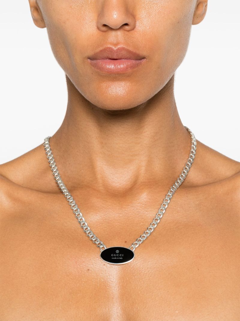 Logo Pendant Necklace