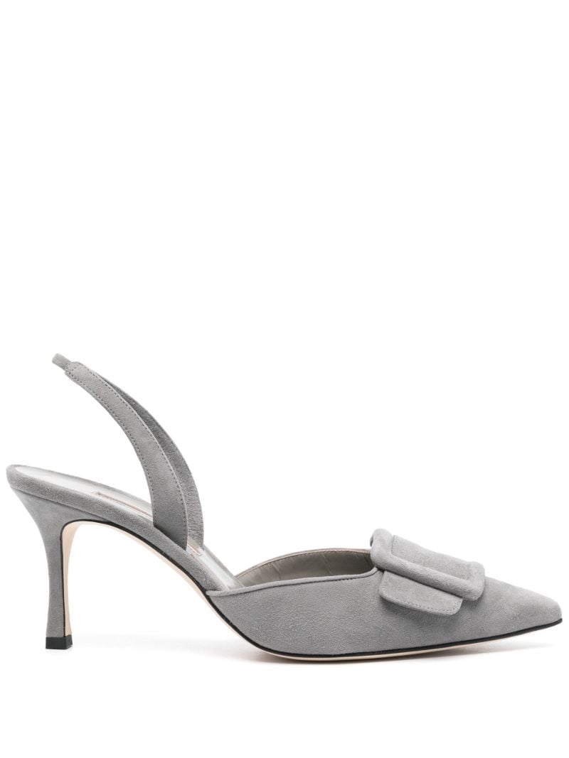 Grey 70mm Maysli Pumps