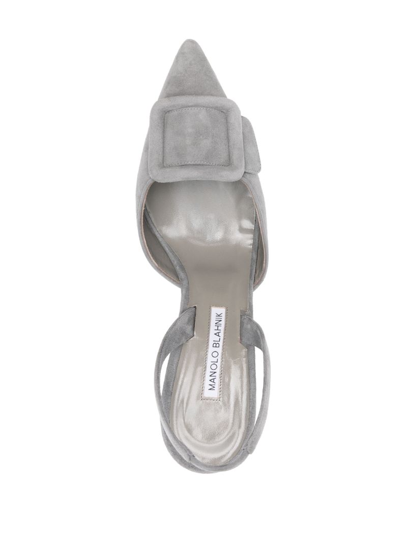 Grey 70mm Maysli Pumps