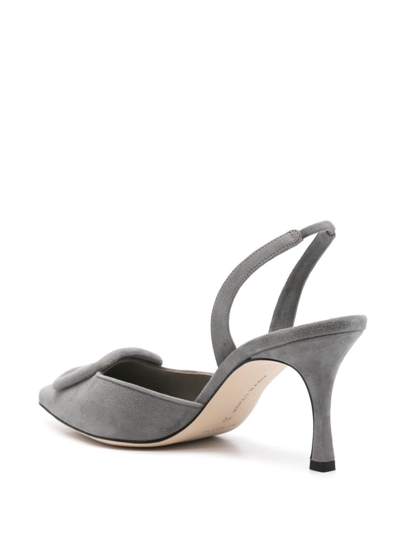 Grey 70mm Maysli Pumps