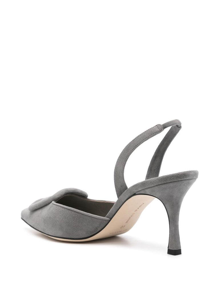 Grey 70mm Maysli Pumps