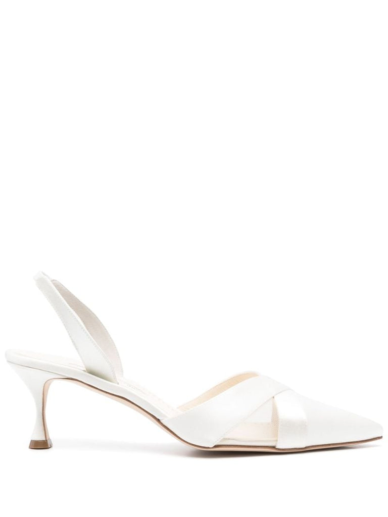 White 50mm Oyounasali Pumps