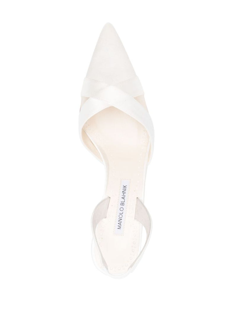 White 50mm Oyounasali Pumps