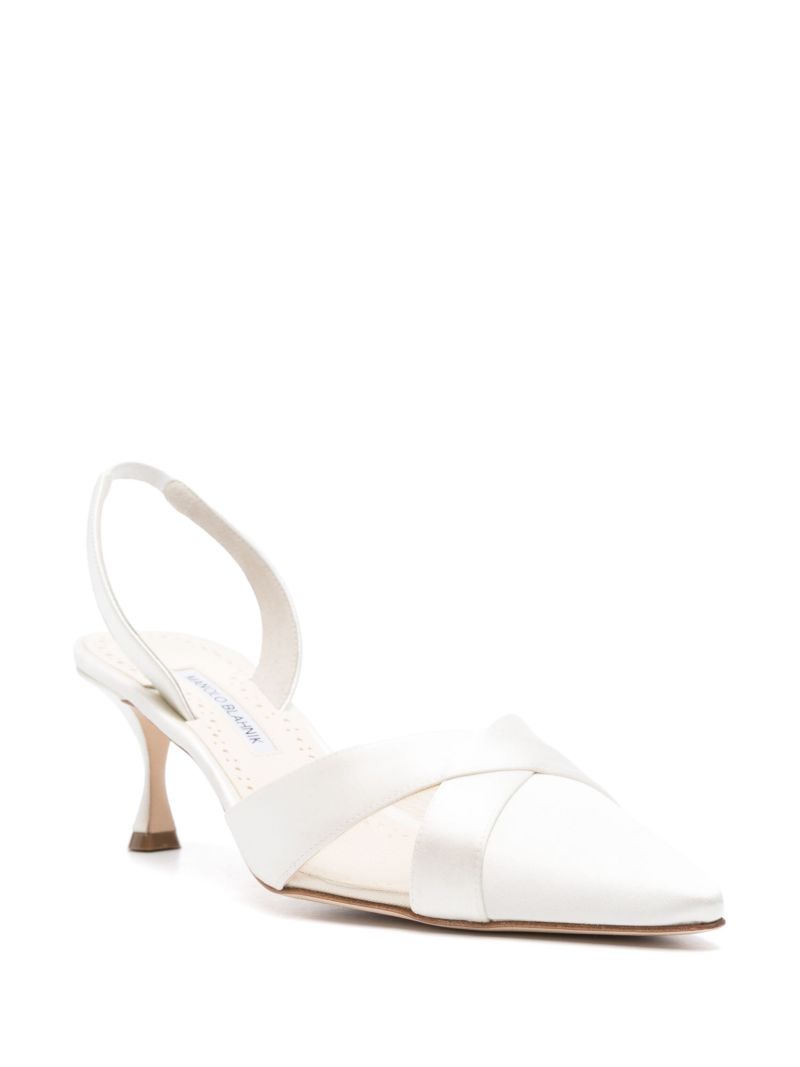 White 50mm Oyounasali Pumps