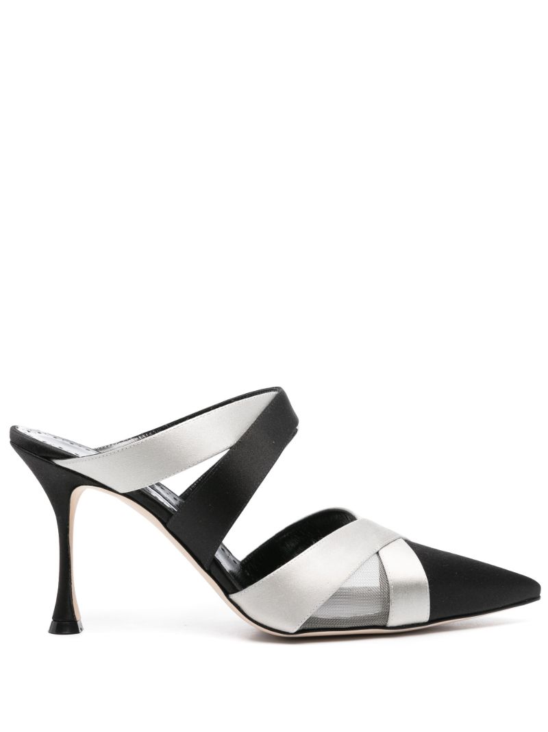 Black 90mm Oyounak Mules