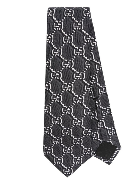 Gg Shadow Silk Tie