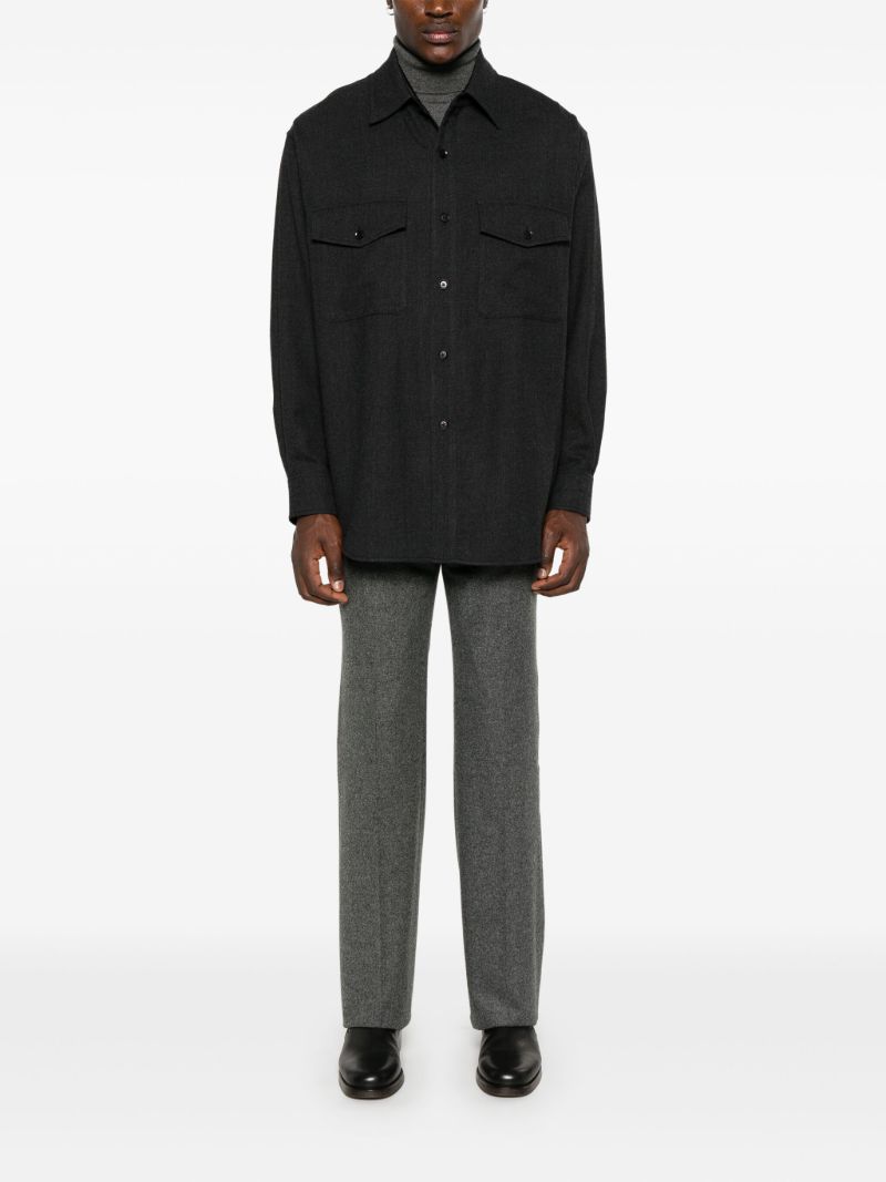 Grey Wool Shirt