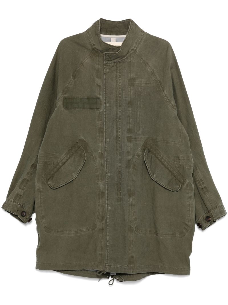 Green Six-five Parka Coat