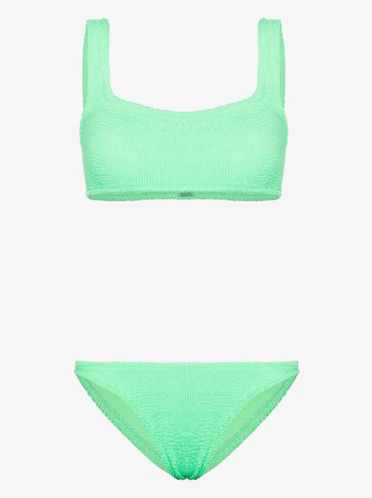 Green Xandra Crinkle Bikini