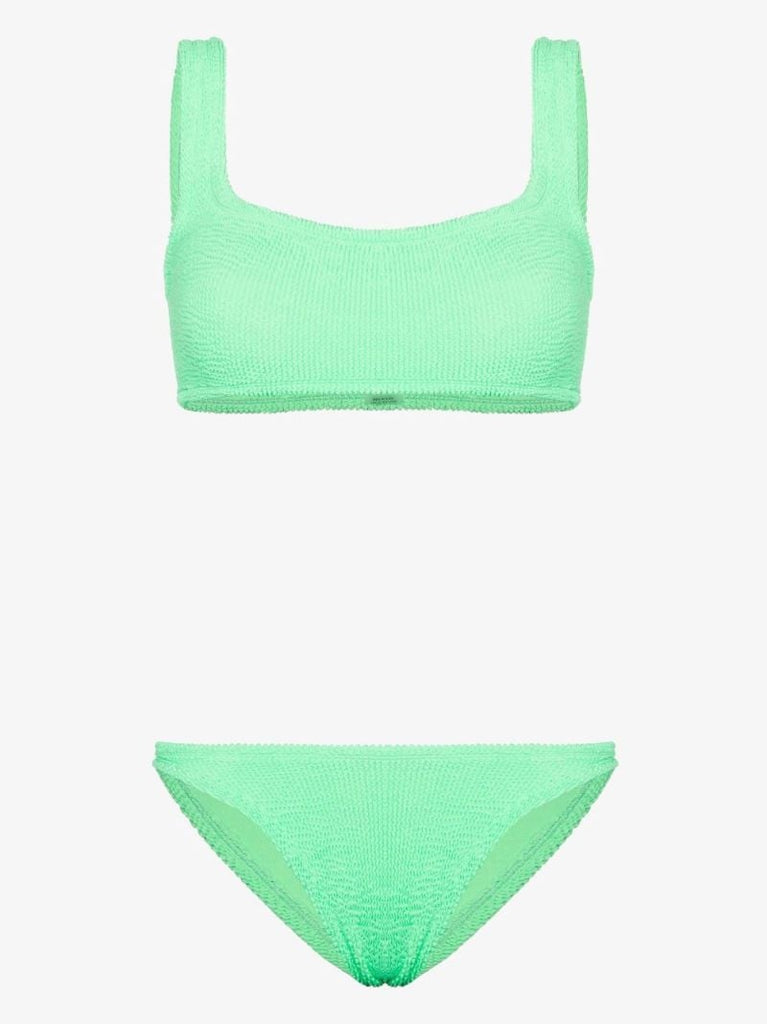 Green Xandra Crinkle Bikini