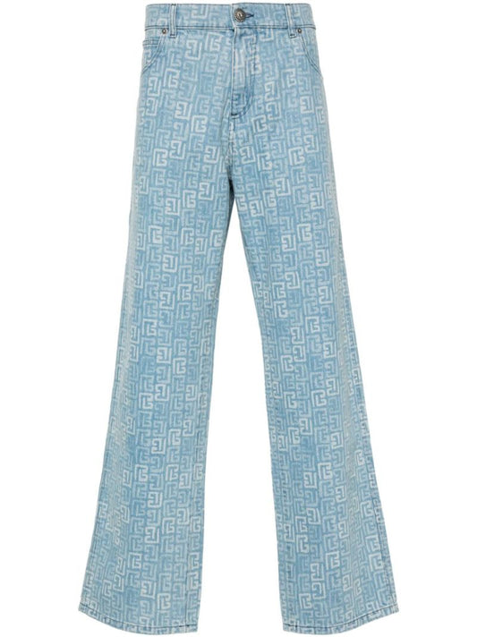 Monogram-jacquard Jeans
