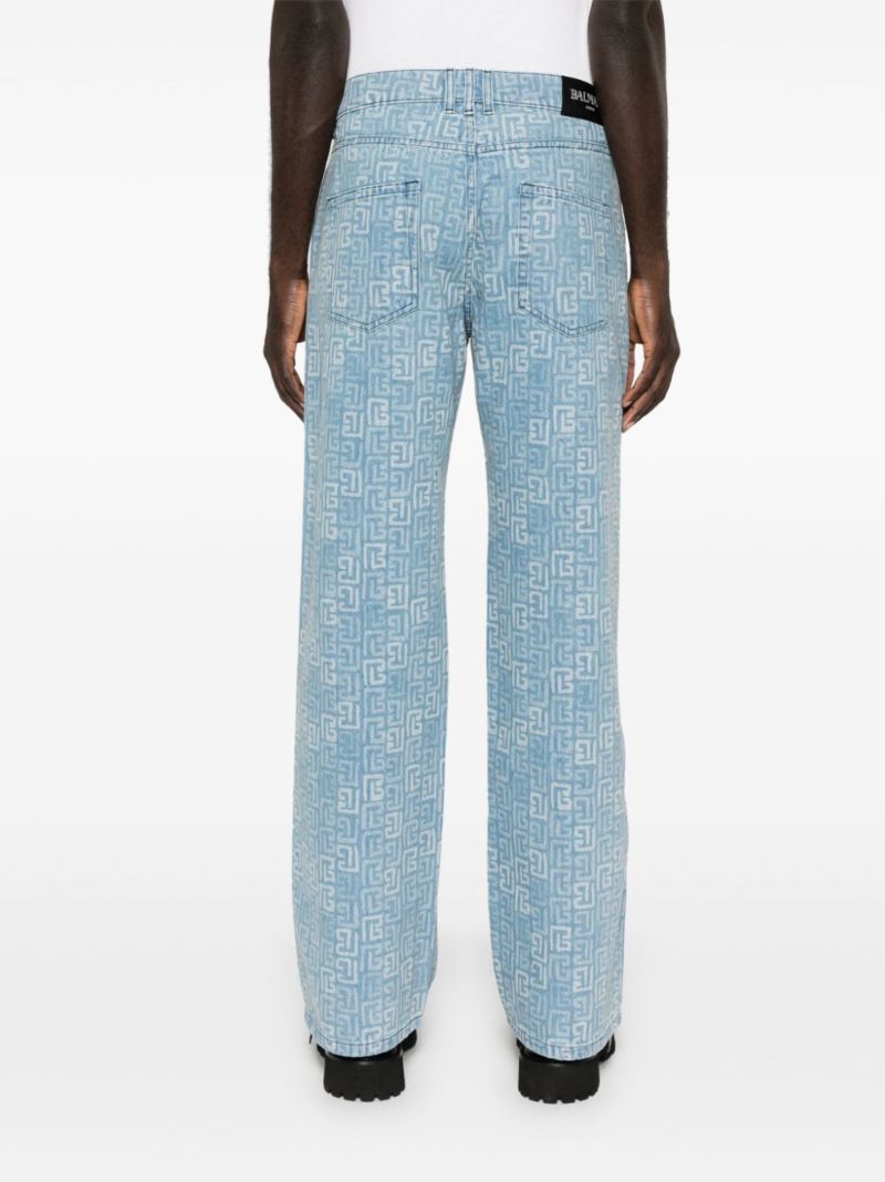 Monogram-jacquard Jeans